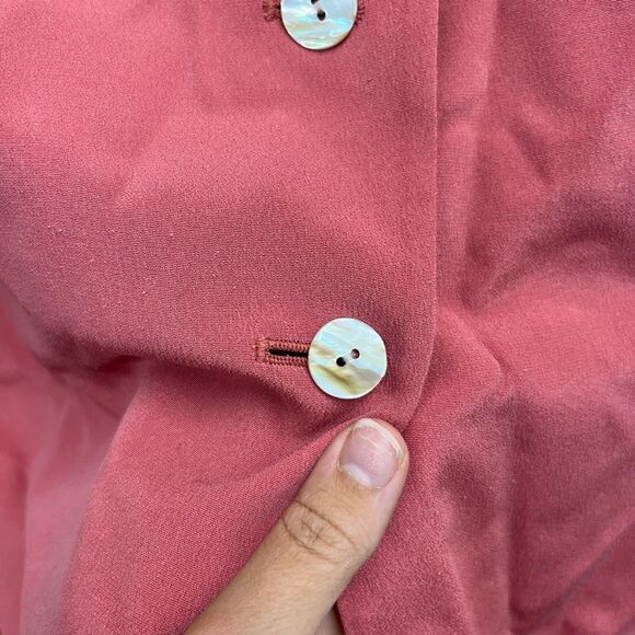 Petite Sophisticate Rose silk Blazer - Picture 3 of 4